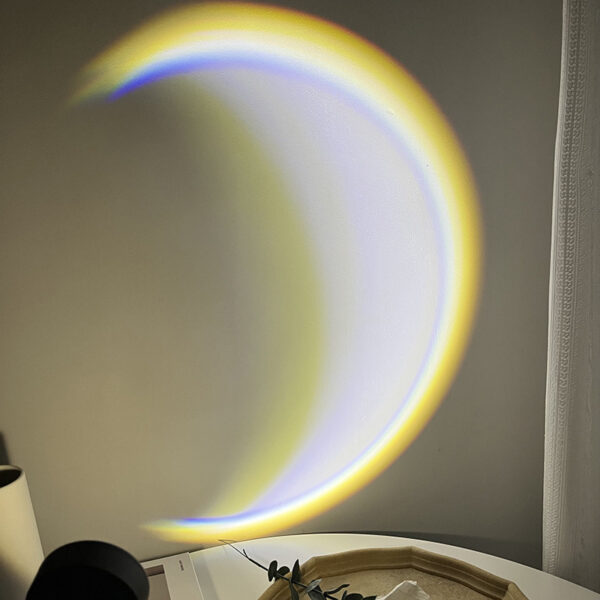 INS USB Moon Lamp LED Rainbow Neon Night Sunset Light Projector Photography Wall Atmosphere Lighting For Bedroom Home Decor - Image 3