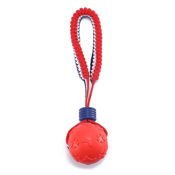 Interactive Dog Toy Ball Interactive Teether With Rope Dog Ball Pet Supplies Chewing Ball Training For Living Room Lake Beach Pets Products - Image 3